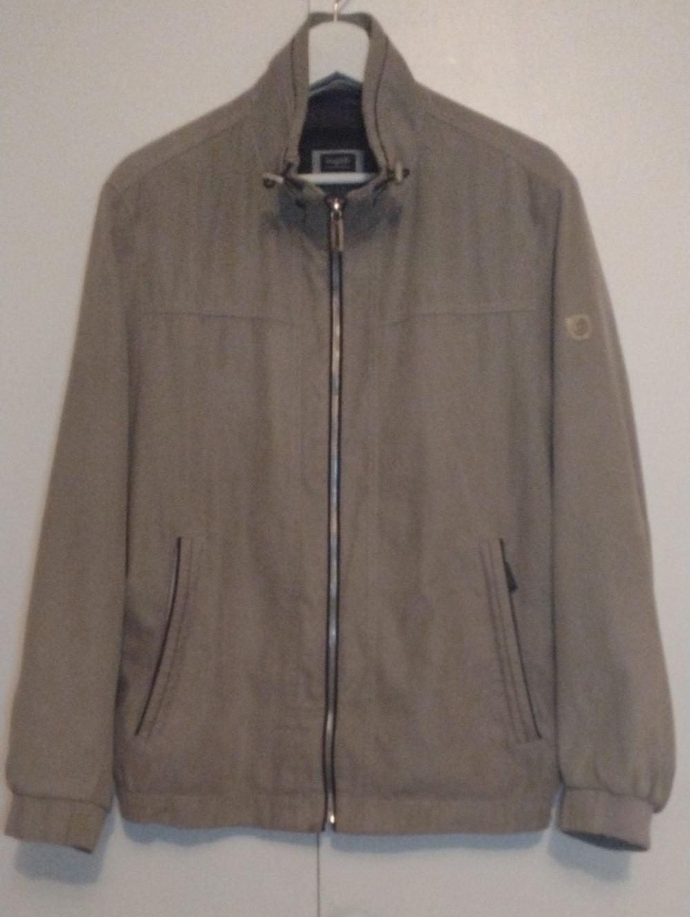 Bugatti Men's Lightweight Zip Jacket - Taupe/Beige